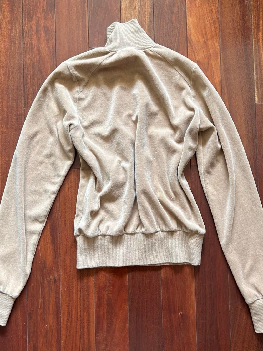 Vintage Y2K Tan Velour Zip-Up Jacket 🤎 - Picture 7 of 7
